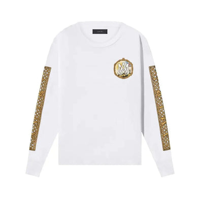 Amiri Landscape Frame Long Sleeve T-Shirt in White