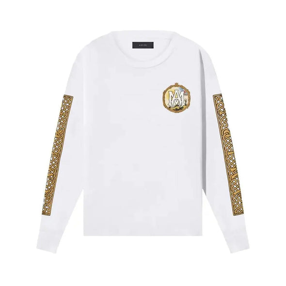Amiri Landscape Frame Long Sleeve T-Shirt in White