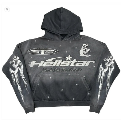 Hellstar Racer Sweatshirt Vintage Black