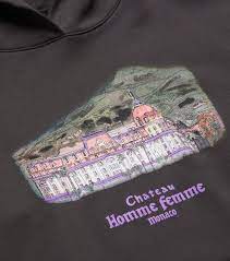 Homme Femme Chateau Painting Hoodie