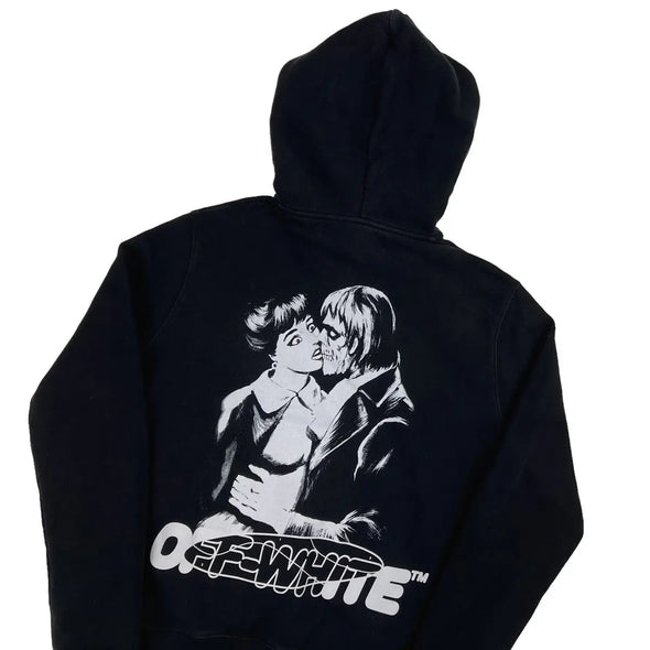 OFF-WHITE Slim Fit Kiss 21 Hoodie Black/White