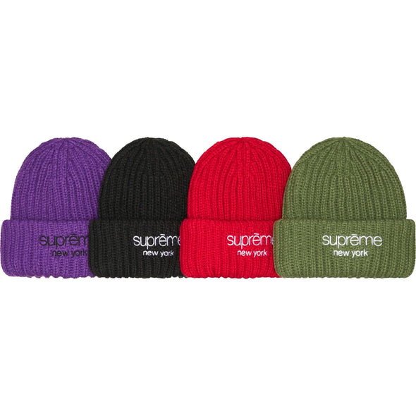 Supreme F/W23 CLASSIC LOGO CHUNKY RIBBED BEANIE