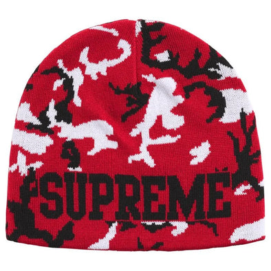 Supreme Reversible Red Camo Beanie – GotEmKicks