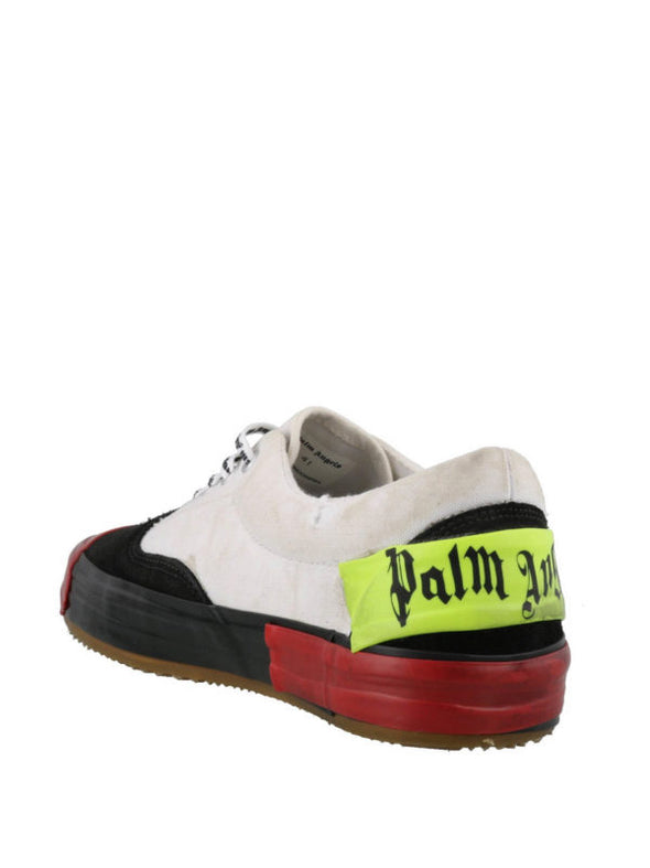 Palm Angels Low Top Multicolored Flame White