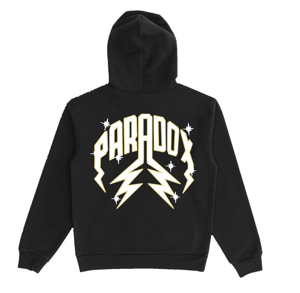 PRDX "EGYPTIAN PYRAMIDS" LIGHTNING ARC LOGO PULL-OVER HOODIE (BLACK)
