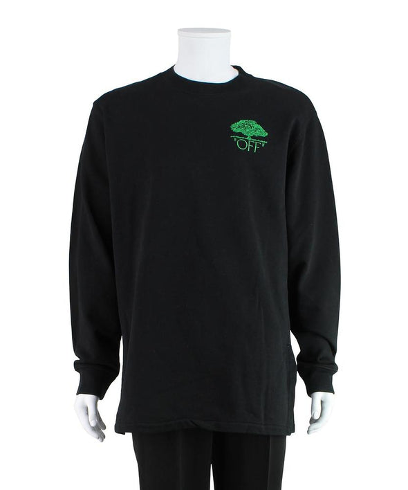 OFF-WHITE Off Tree Crewneck Black