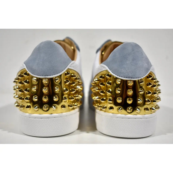 Christian Louboutin Men Seavaste 2 Orlato Flat White Gold Low Top Sneakers