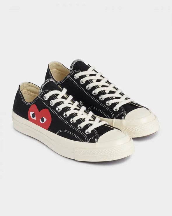 Comme des Garçons PLAY x Converse Chuck 70 Low 'Black' 2023