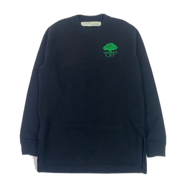 OFF-WHITE Off Tree Crewneck Black
