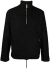 Alyx 9sm Men's Black Elevated Quarter Zip Fleece Sweatshirt