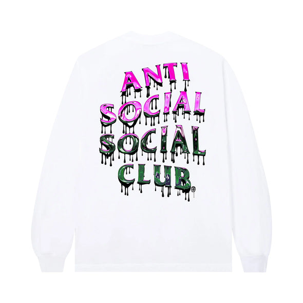 Anti Social Social Club Mind Melt Long-Sleeve Tee 'White'