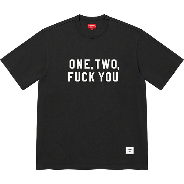 Supreme One Two Fuck You S/S Top Black