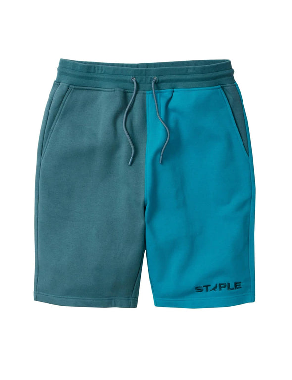 Staple Teal Tri Color Shorts