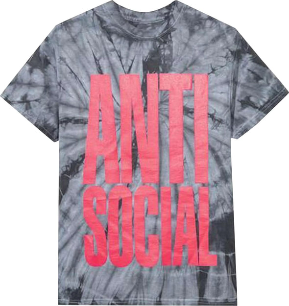 Anti Social Social Club Heatwave Tee 'Black Tie Dye'