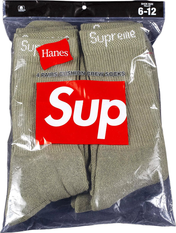 Supreme X Hanes Crew Socks (Assorted Colors)