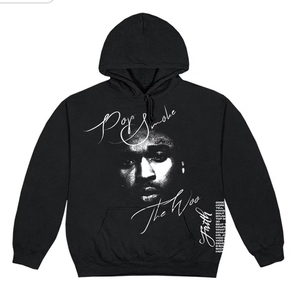 Vlone X Pop Smoke 'Faith' Hoodie (Black)
