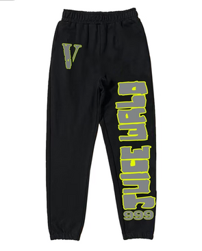 Vlone x Juice WRLD 'Legend' Sweatpants (Black/Green)