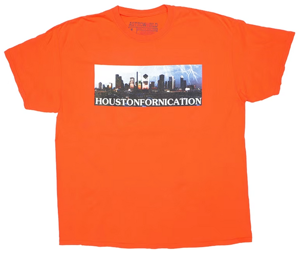 Cactus Jack Astroworld 'Houston' T-Shirt (Orange)