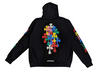 Chrome Hearts Multi Color Cross Cemetery Zip Up Hoodie