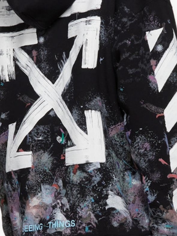Off-White Galaxy Brushed Zip Up Hoodie