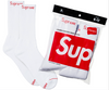 Supreme X Hanes Crew Socks (Assorted Colors)