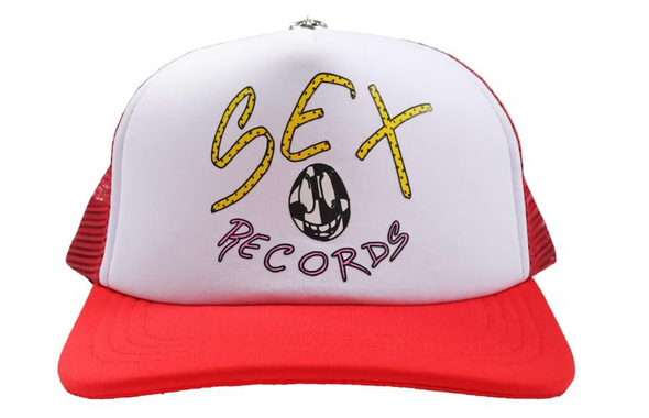 Chrome Hearts Matty Boy Sex Records Logo Trucker Hat