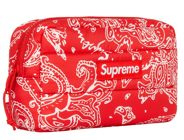 Supreme Puffer Pouch (Red Paisley)