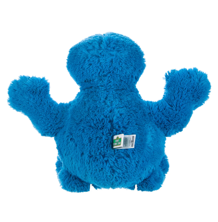 Kaws sesame street uniqlo cookie monster plush toy blue sales