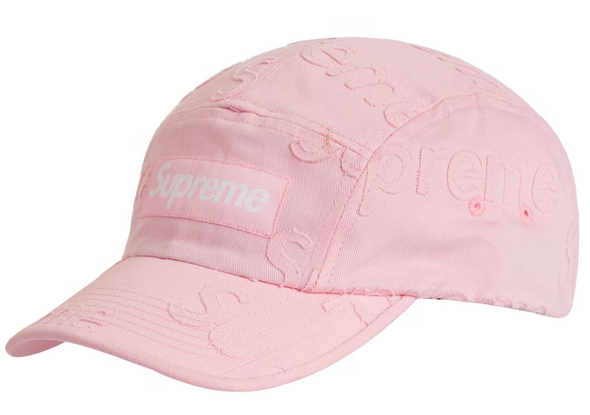 Supreme Pink LASERED TWILL CAMP CAP